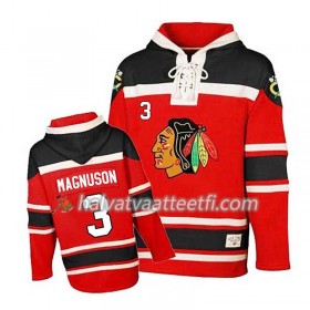 Miesten NHL Chicago Blackhawks Keith Magnuson 3 Punainen Sawyer Hooded Sweatshirt
